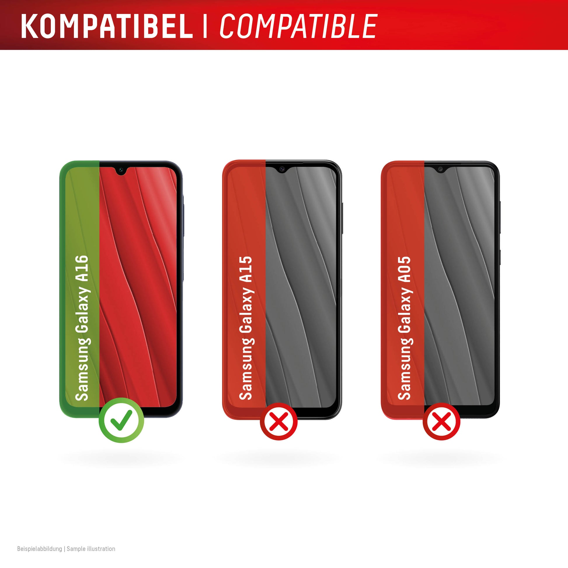 Displex Displayschutz (Panzerglas), 10H – für Galaxy A16 – mit Applikator