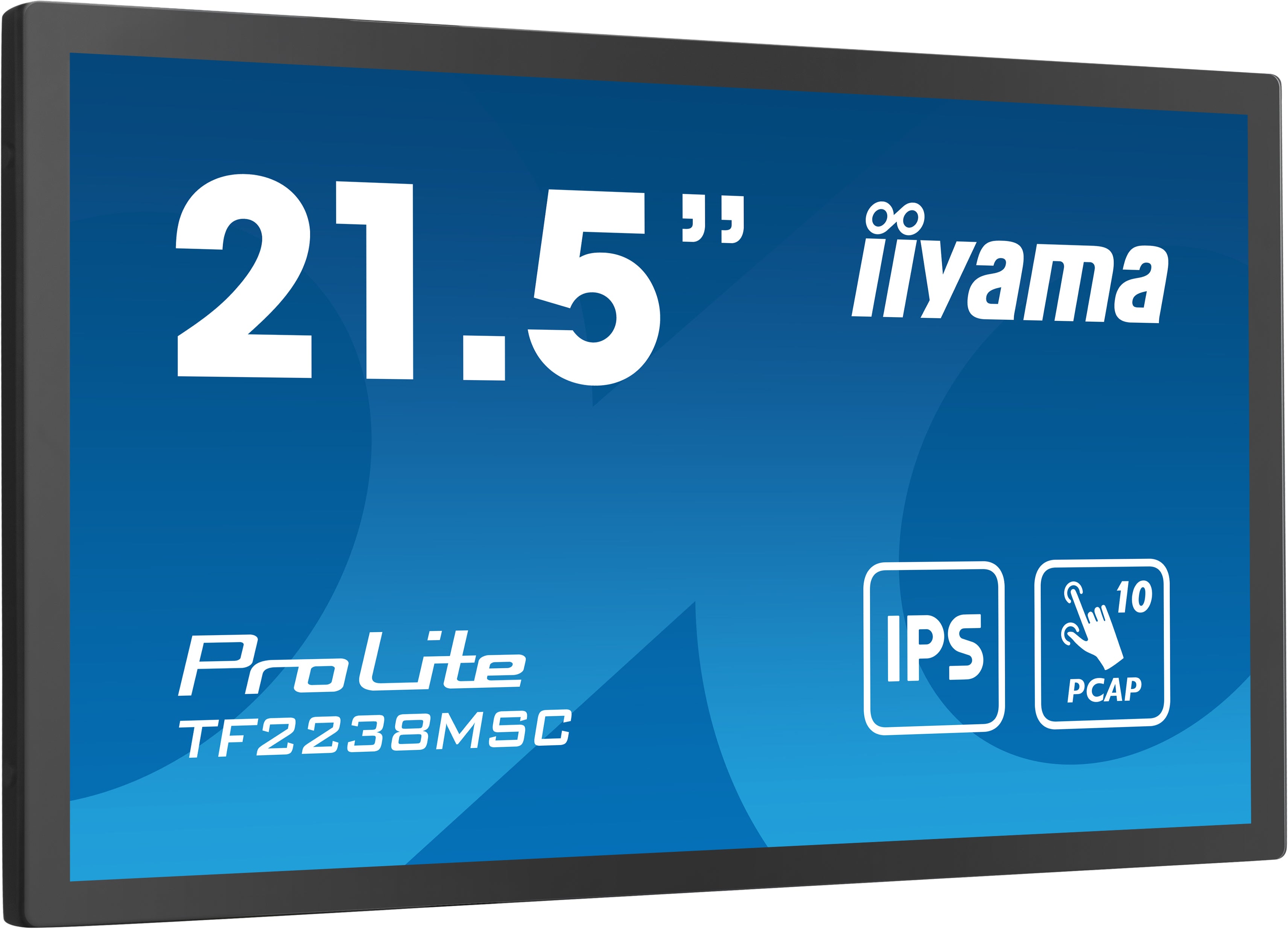 iiyama TF2238MSC-B1 – Touch-Monitor 21,0" – 1920 × 1080 (Full HD), IPS, PCAP 10-Punkt, HDMI/DP