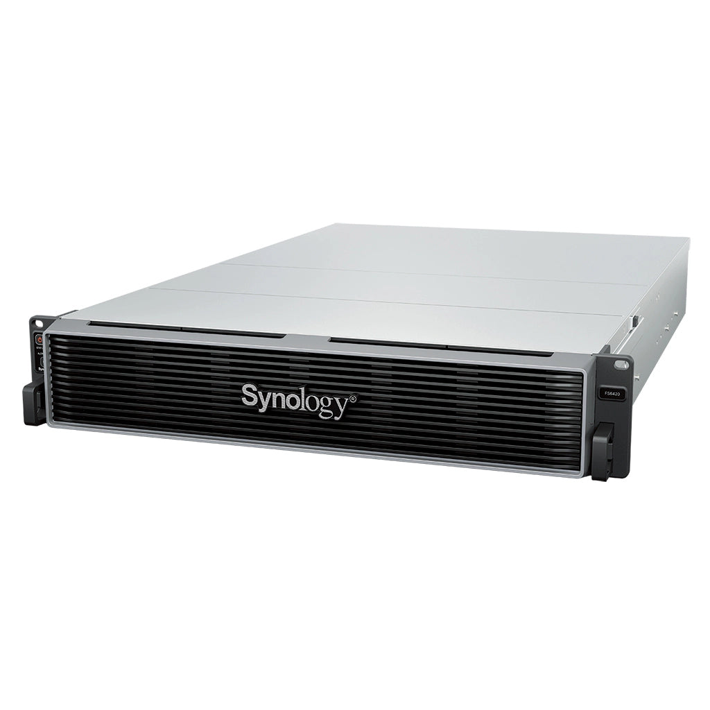 Synology FS6420 – 24-Bay Rack 2U NAS – AMD EPYC 7303, 64 GB RAM, 10GbE, für 2,5" HDD/SSD, SATA/SAS