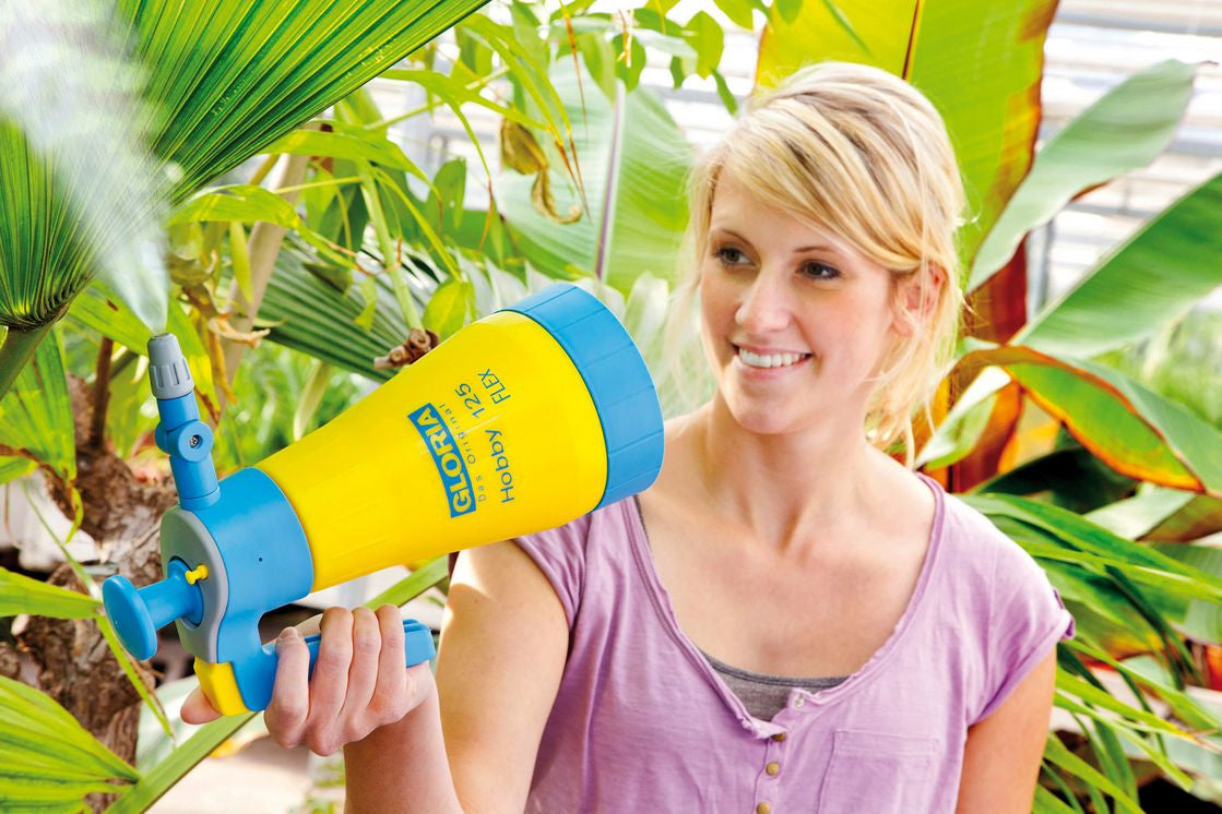 GLORIA Drucksprüher Hobby 125 – 1,25 l, Kunststoff, Gelb