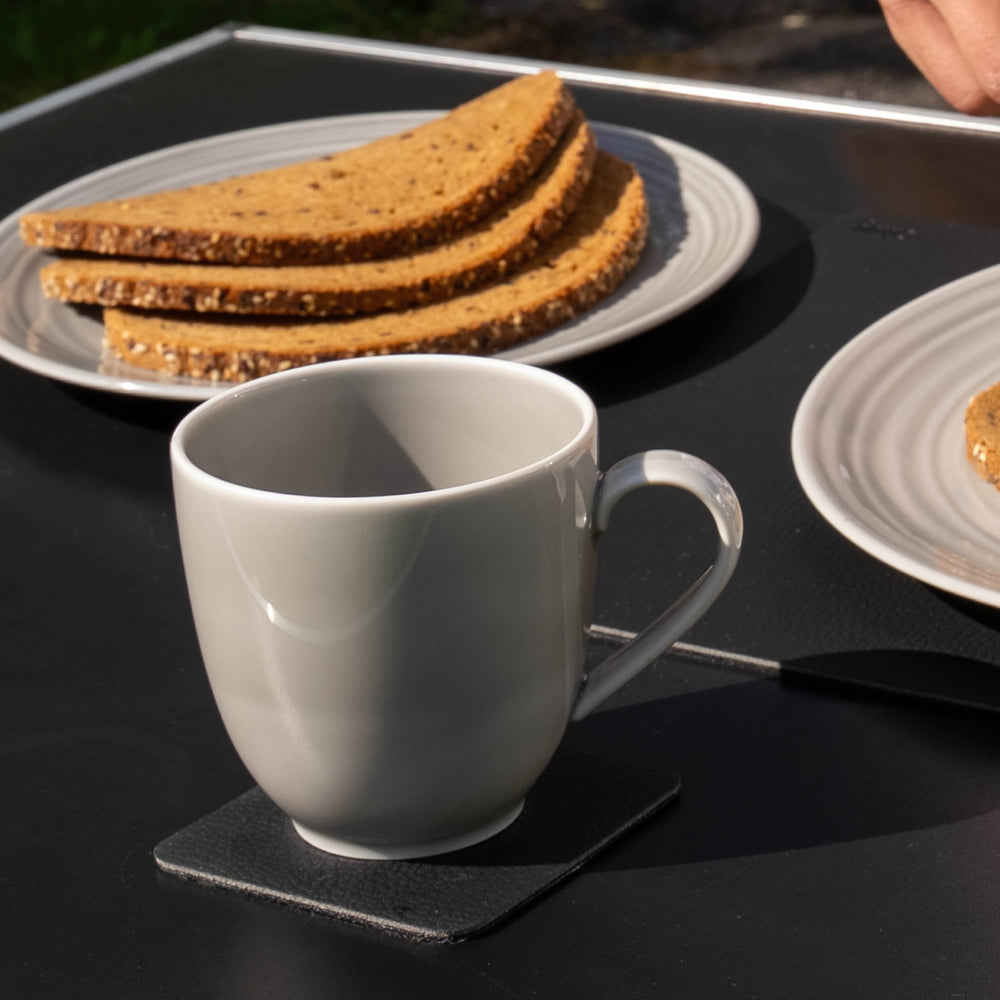 Silwy Tasse – Porzellan, hellgrau, 2-teilig