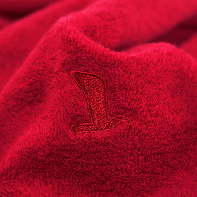 MÖVE Saunatuch Superwuschel – 80 × 200 cm, Rot, 100% Baumwolle, 550 g/m²