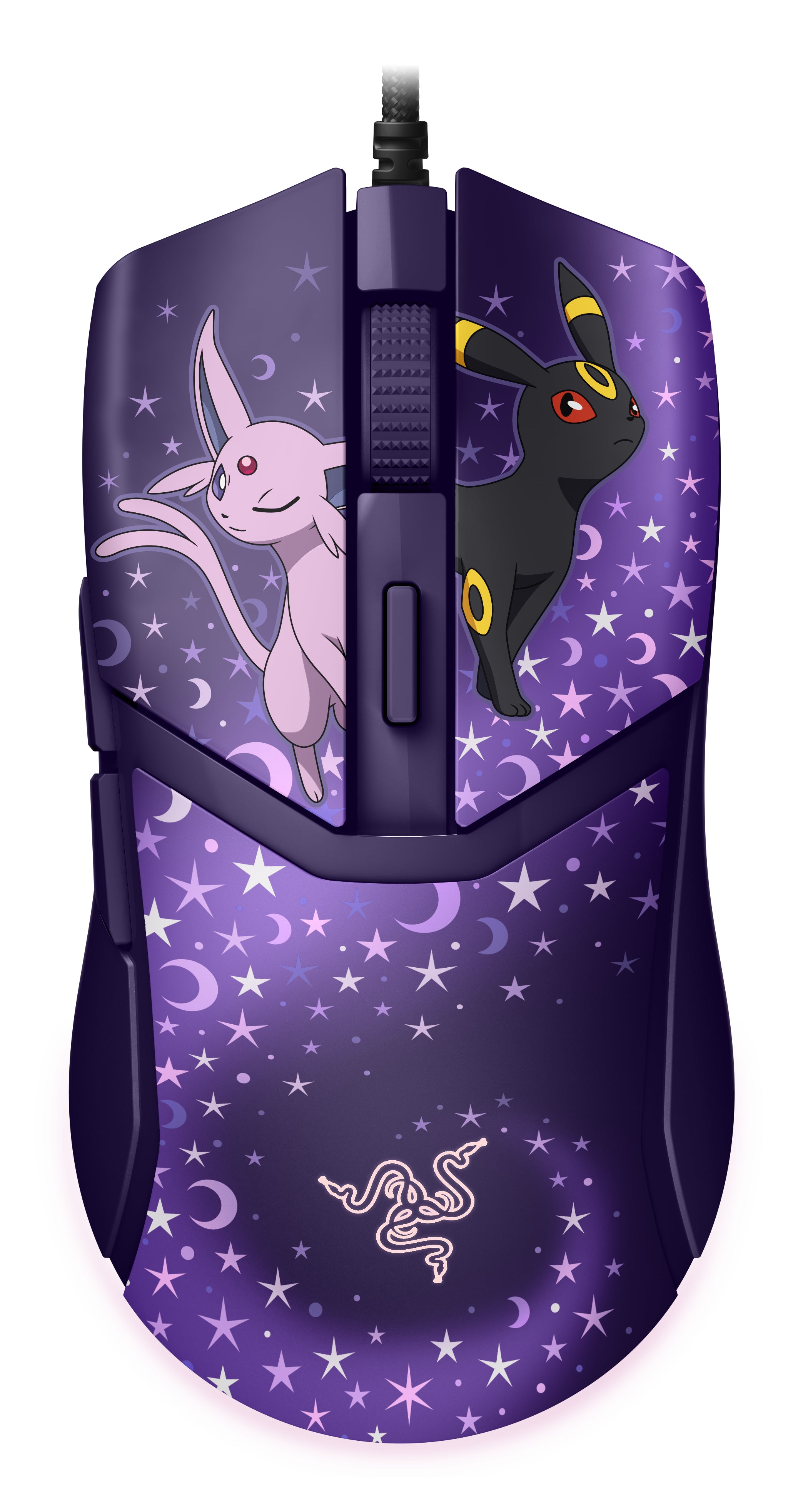 Razer Cobra Espeon/Umbreon Edition – Gaming-Maus – Kabelgebunden (USB‑A), 8500 DPI, RGB-Beleuchtung, rechts