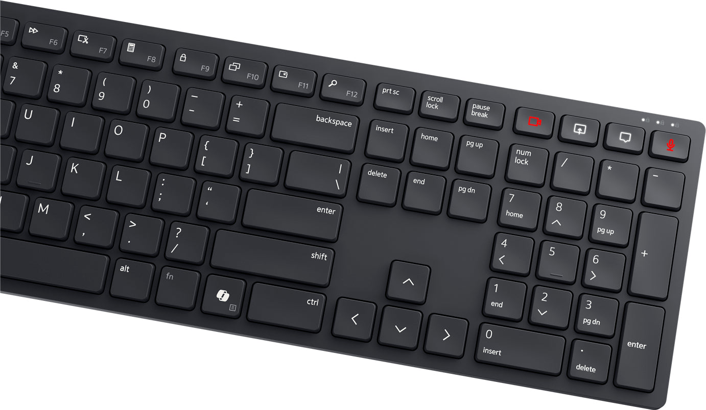DELL KB525C – Tastatur 100% – Membran – kabelgebunden – beleuchtet – auslaufsicher – Schwarz