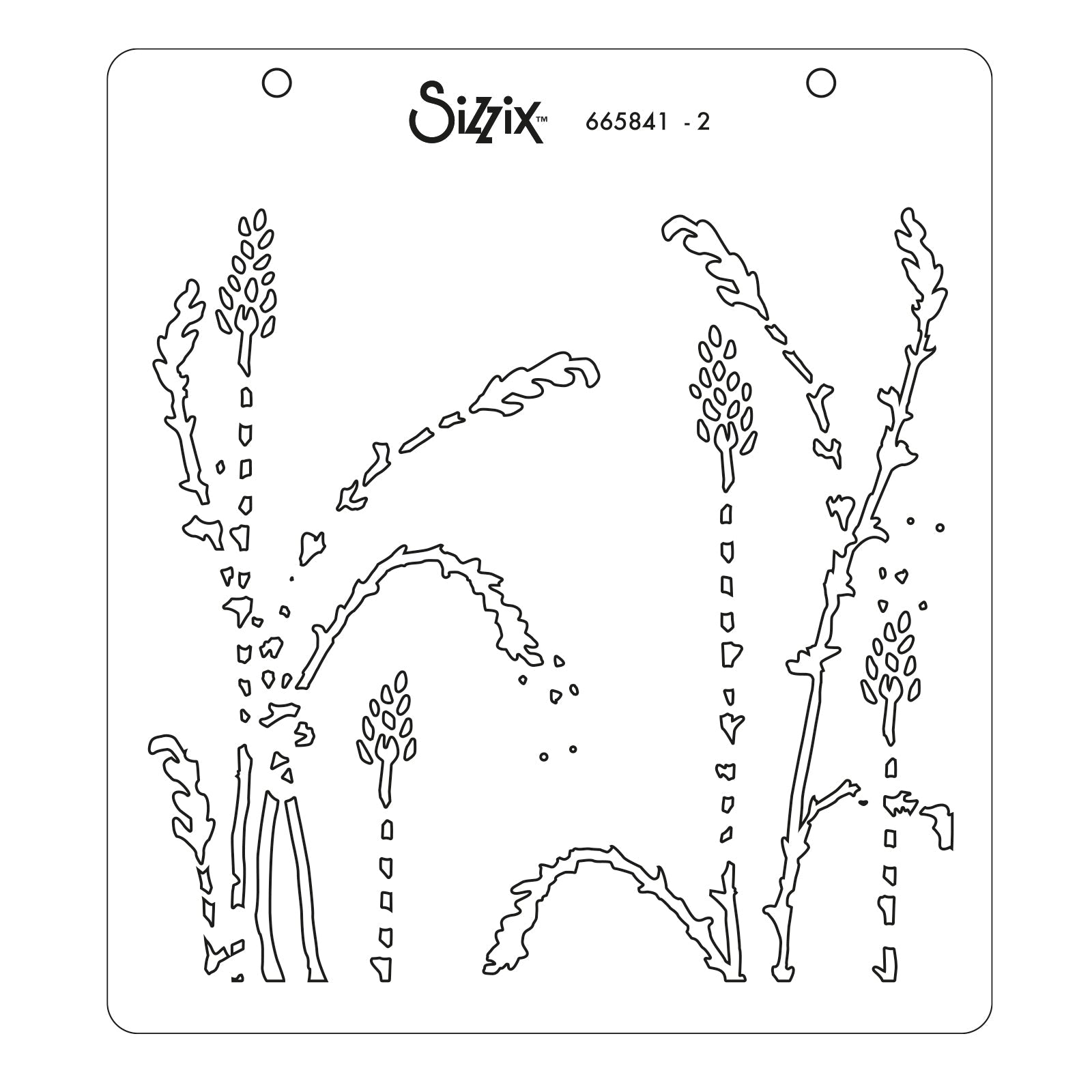 Sizzix Schablone – Wildblumen – 150 × 150 mm