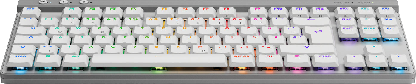 Logitech G G515 – Gaming-Tastatur TKL – mechanisch, RGB – Bluetooth & 2,4 GHz (Nano-Empfänger) – QWERTZ (DE)