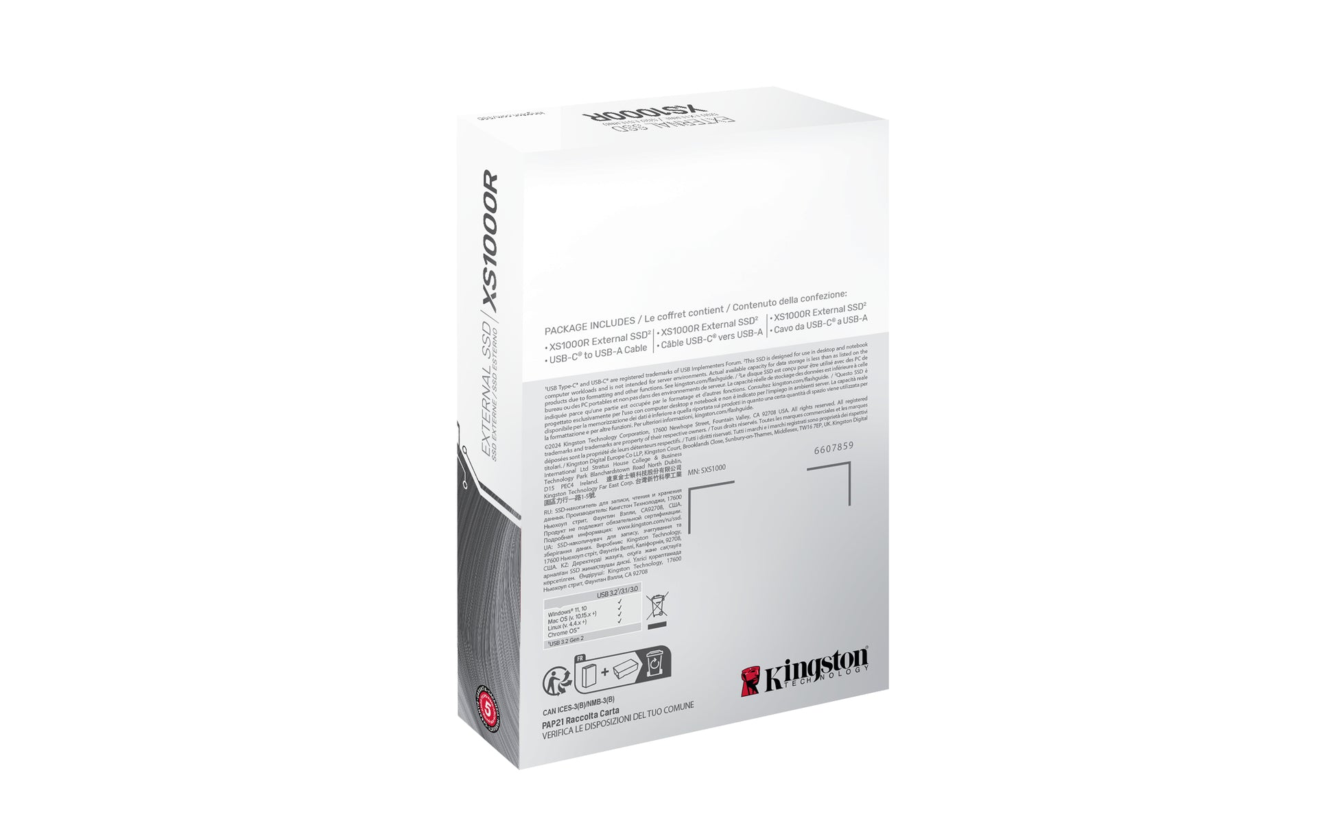 Kingston Technology Kingston XS1000 Speichergerät – 1 TB, USB 3.2 Gen 2, Lesegeschwindigkeit 1050 MB/s