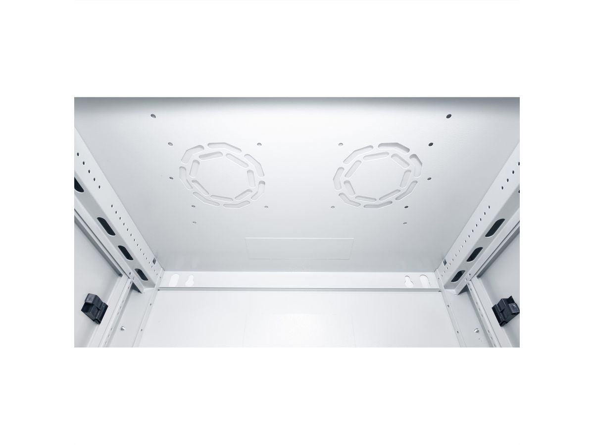 ROLINE Basic Plus – 19" Wandverteiler 6U, IP20, abschliessbar, 600 × 450 × 379 mm, lichtgrau, Stahl