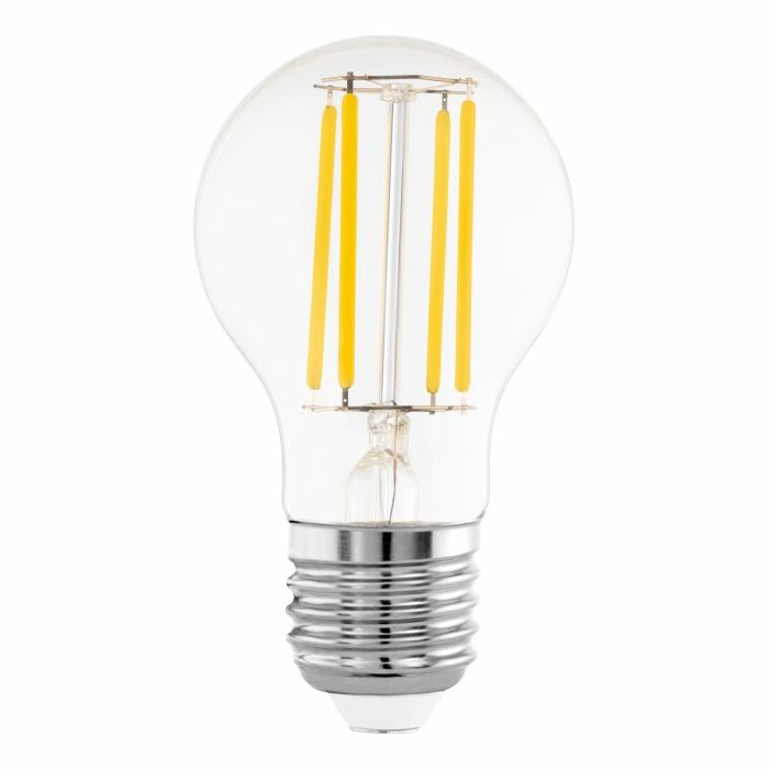 EGLO LED-Leuchtmittel E27 A60 – 470 lm, 2,2 W, Warmweiss 3000 K – IP20 – 1 Stk. – Transparent, Glas
