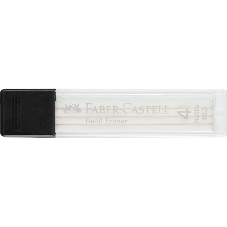 Faber-Castell Ersatzradierer Precision – für Precision Eraser Pen, weiss, 4 Stk.