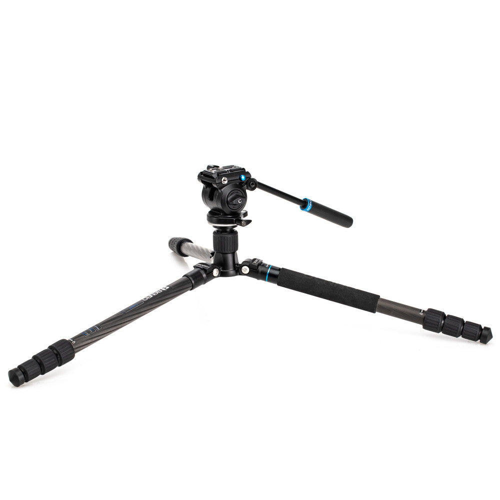 Benro C1683TS2PRO Aero Videostativ – 169 cm, 2,5 kg Traglast – Carbon, Schwarz