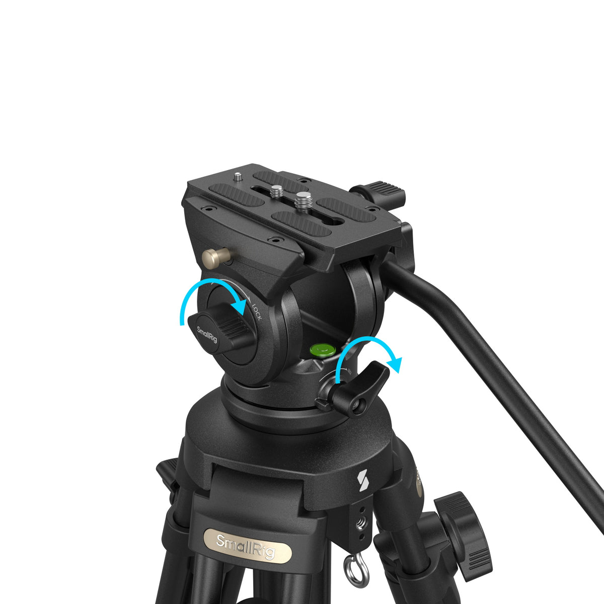 SmallRig 4684 AD-50 Lite Video-Stativ – bis 158 cm, Traglast 5 kg – Schwarz