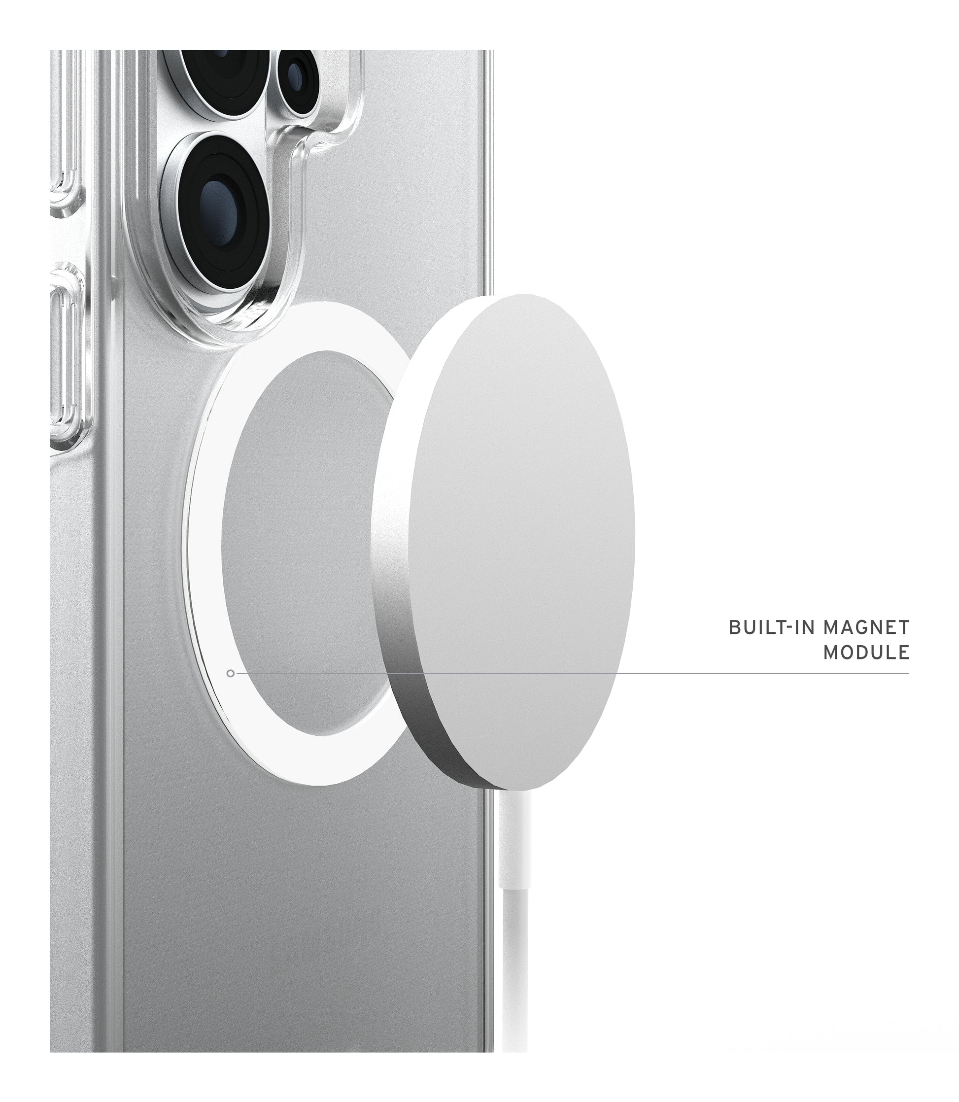 Urban Armor Gear UAG Scout Backcover – für Samsung Galaxy S26 Ultra, MagSafe, mit Ständer, PC, Transparent/Weiss