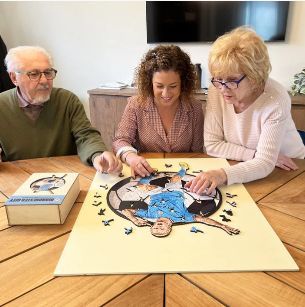 Iconic Puzzles Puzzle Man City FC – Erling Haaland – 270 Teile – 30 × 42 cm – ab 10 J. – Holz, FSC