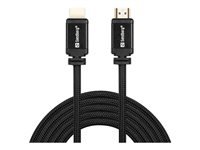 Sandberg HDMI-Kabel, HDMI / HDMI, Schwarz