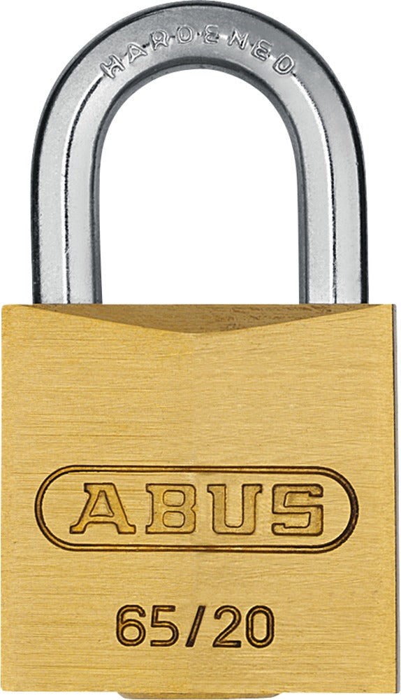 ABUS 65/20 VS Mechanisches Vorhängeschloss – Messing, Bügel 11×9 mm, Ø4 mm, Sicherheitsstufe 3, Aussen