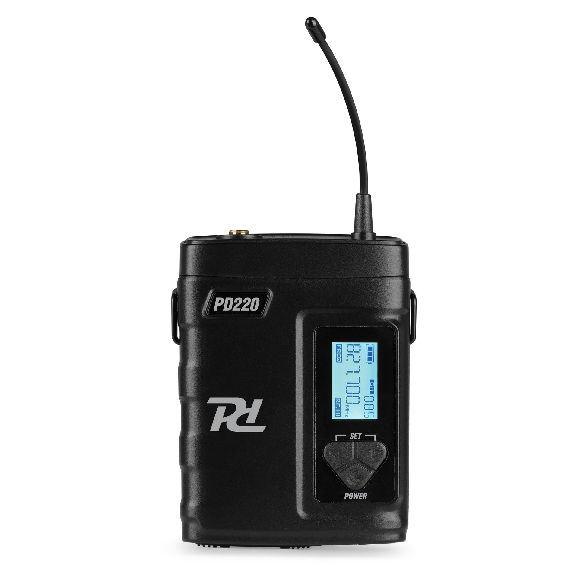 Power Dynamics PD220BP Headsetmikrofon 2er-Set – 3,5 mm Klinke, Kabellos, Niere, 823–832 MHz, Schwarz