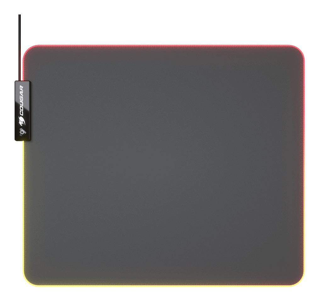 COUGAR Gaming COUGAR Neon RGB – Gaming-Mauspad – 350 × 300 mm, RGB, Stoff, Gummi, Schwarz