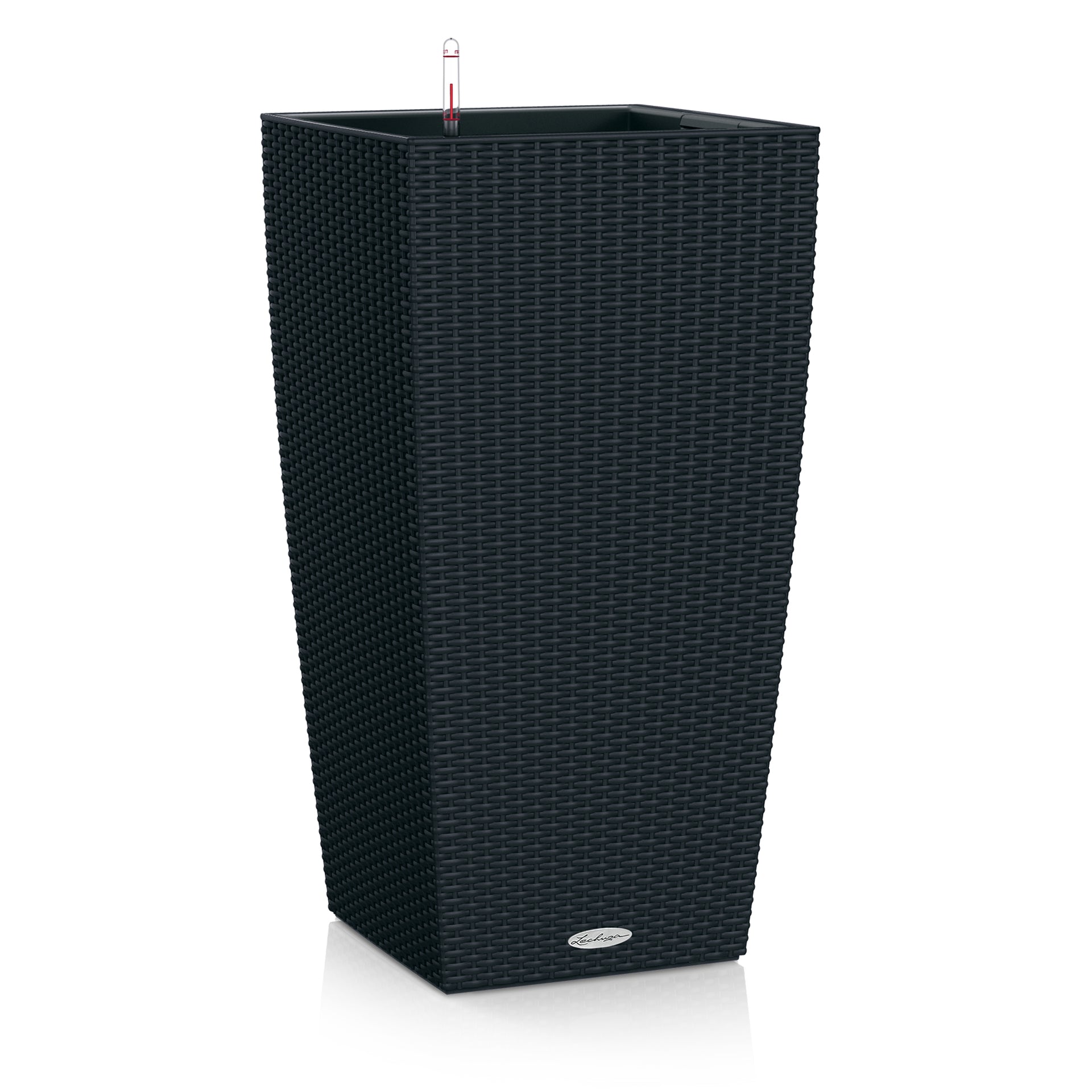 LECHUZA Pflanzgefäss – 31 l, 39,5 × 75,5 × 39,5 cm – Kunststoff, Graphit