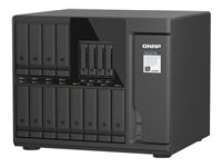 QNAP TVS-h1677AX-R5-16G – 16-Bay Tower NAS – AMD Ryzen 5 (6-Kern, 5,1 GHz), 16 GB RAM, 10GbE, QuTS hero