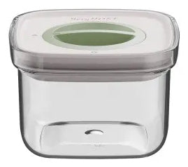 BergHOFF Vorratsbehälter 400 ml, 11,5 × 11,5 × 7,5 cm, Kunststoff (SAN)/Silikon, Transparent