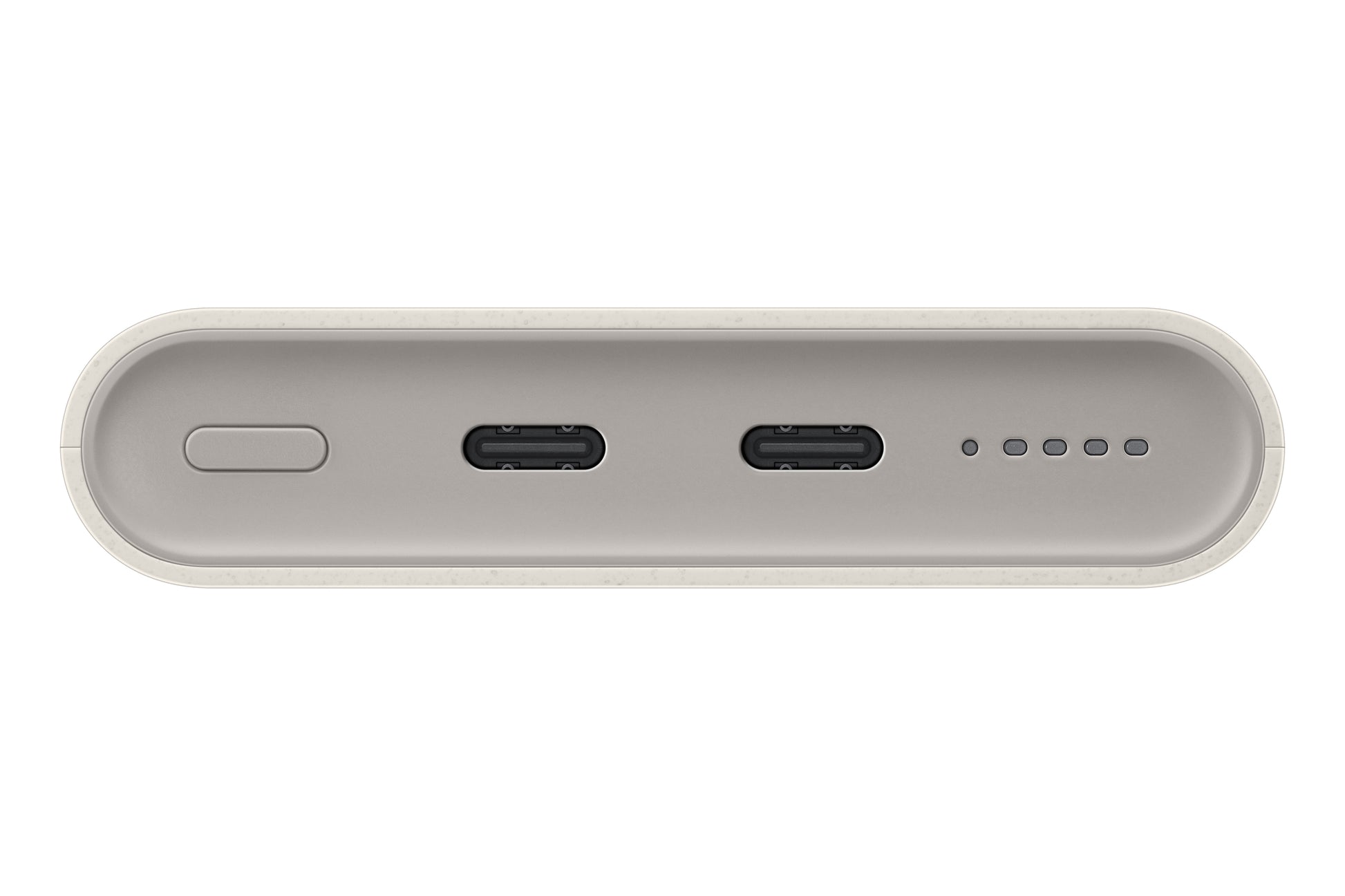 Samsung Powerbank 10000 mAh, PD 25 W, 2× USB-C, kabelloses Laden, für Smartphones, Beige