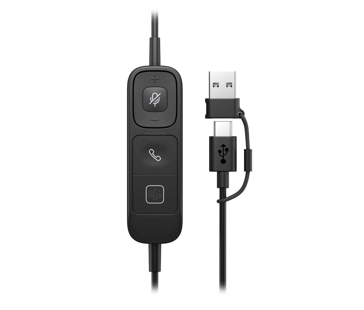 HP Poly Mission 625 Office-Headset – On-Ear, Stereo, USB-C, Schwarz