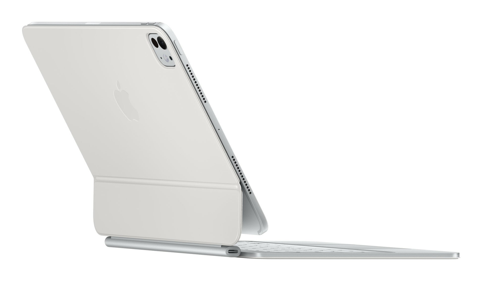 Apple Magic Keyboard – Docking-Tastatur – Scherenmechanik – Kabellos – QWERTY (Nordisch) – Weiss – für iPad Pro 11" (M4)
