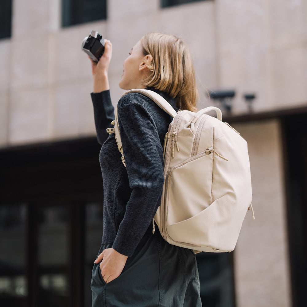 PGYTECH Kamerarucksack – 16 L, spritzwassergeschützt, Handgriff, Polyester, Beige