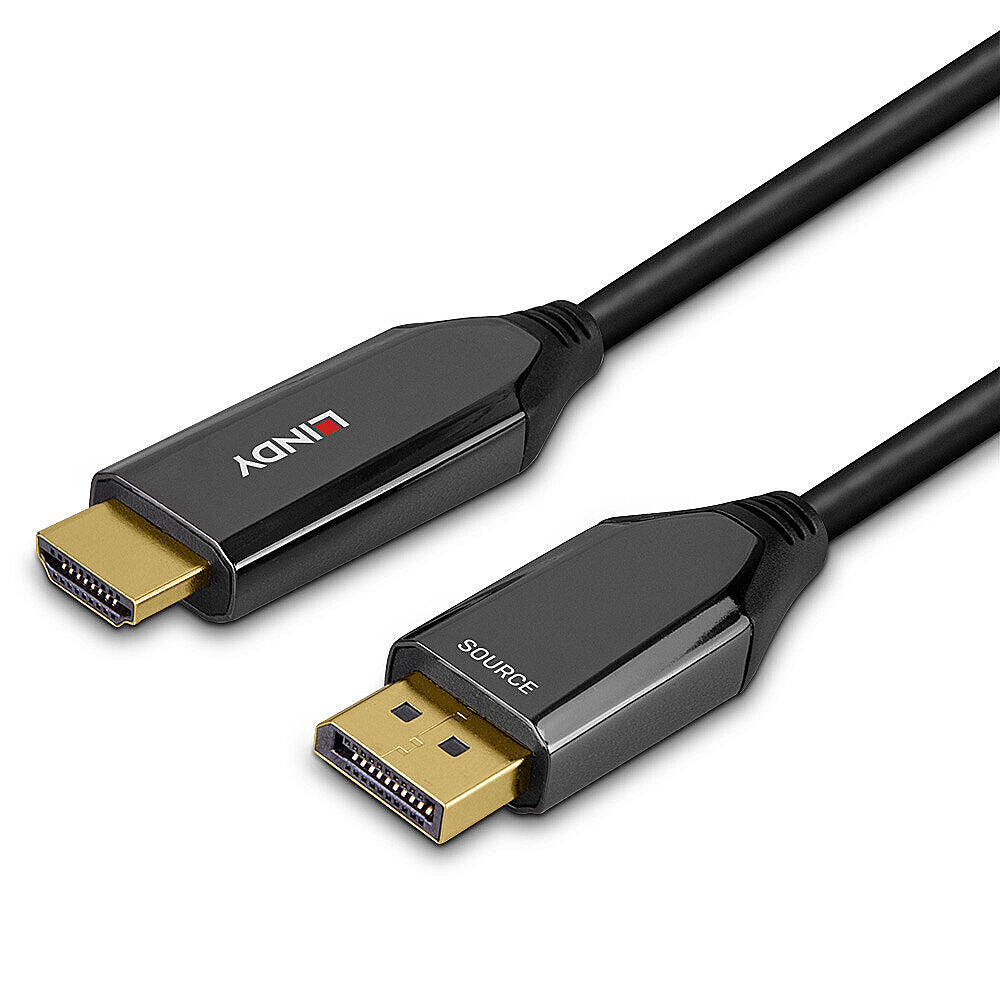 Lindy DisplayPort auf HDMI Adapter, DP 1.4, 2 m, aktiv