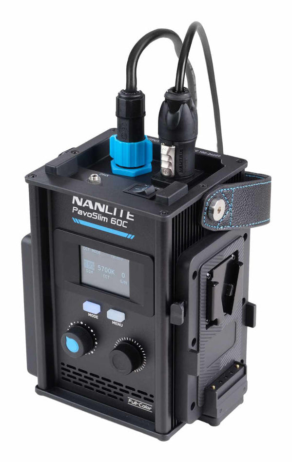Nanlite PavoSlim 60C Streaming-Licht – 72 W, 2700–7500 K, CRI 96/TLCI 97 – Bluetooth – Schwarz
