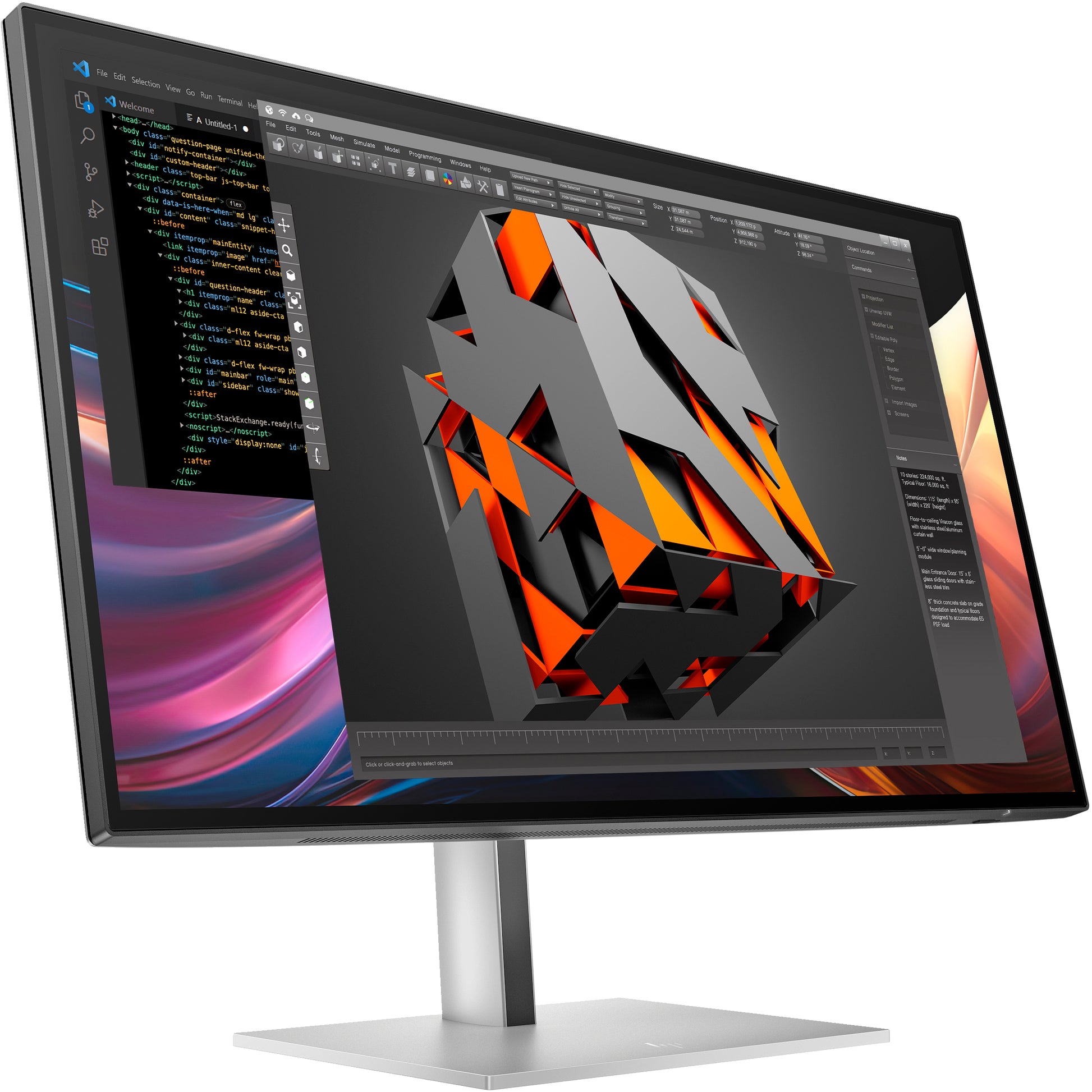 HP S7 Pro 727pq – Monitor, 2560 × 1440 (WQHD)
