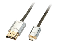Lindy HDMI-Kabel, Micro HDMI, Grau, CROMO