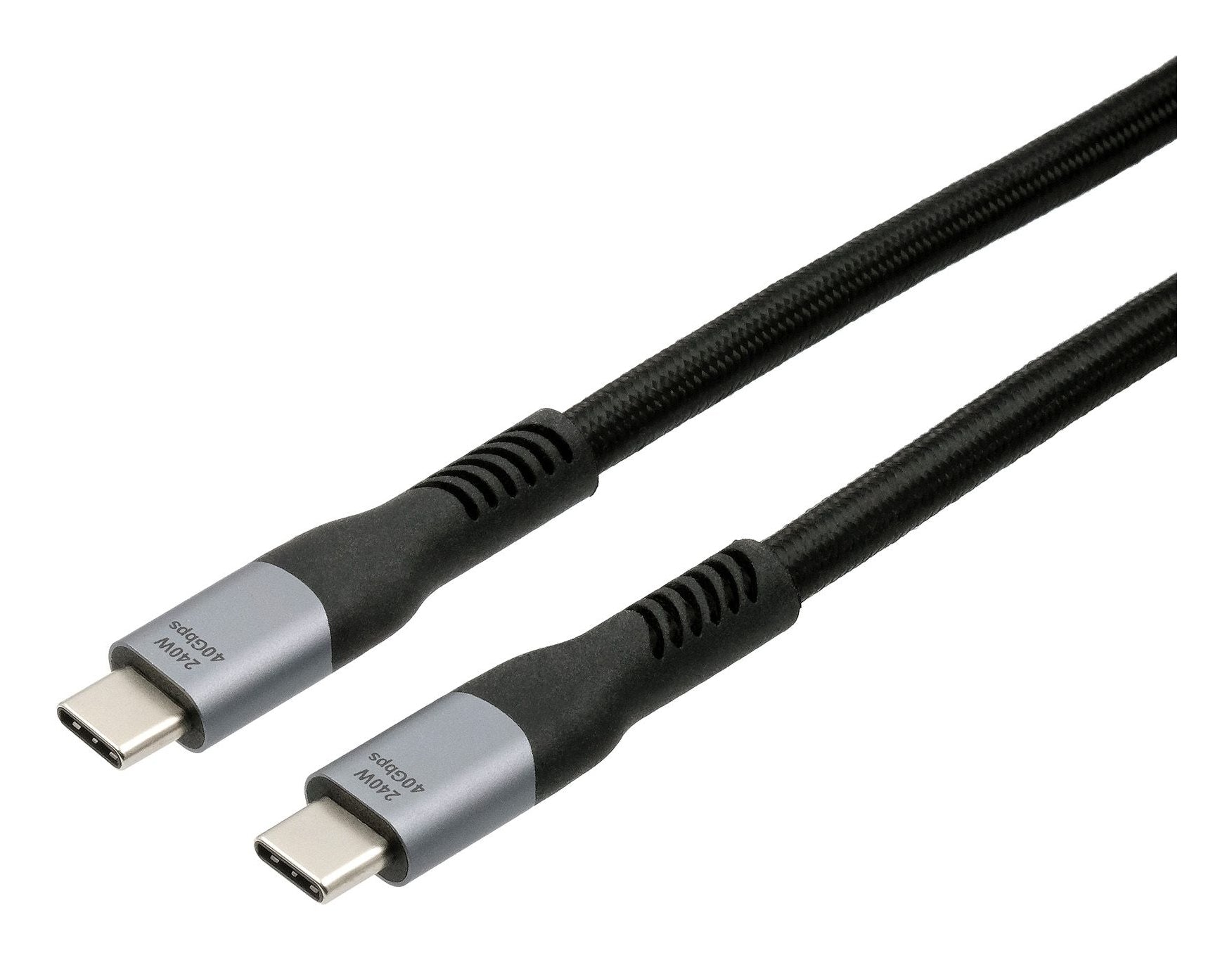 EXSYS Thunderbolt 3 (USB-C) Kabel – 40 Gbit/s – 2 m – PD 240 W – Schwarz/Grau