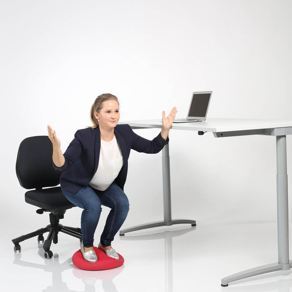TOGU Dynair Senso XL Balancekissen – 36 cm Durchmesser, luftgefüllt, schwarz