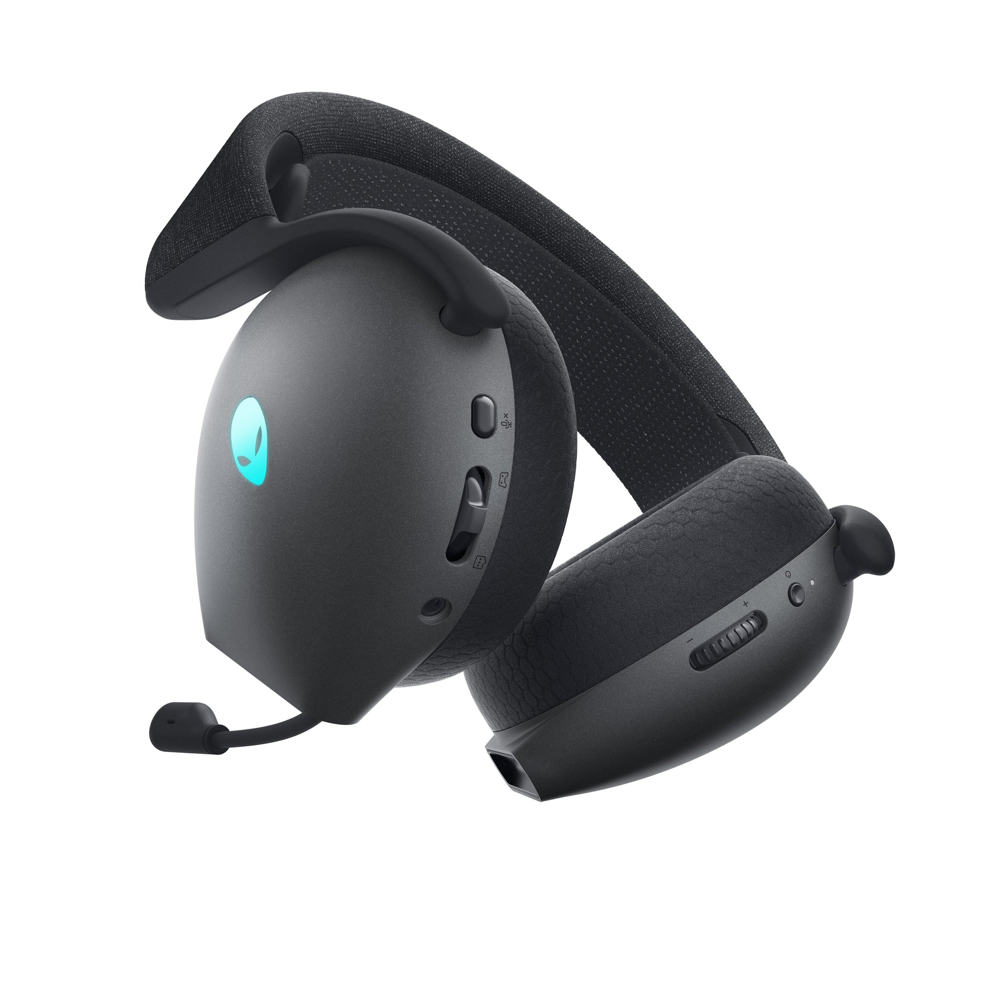 Alienware AW720H Gaming-Headset – Over-Ear, Stereo, Kabel + BT, mit USB-C-Dongle, Schwarz