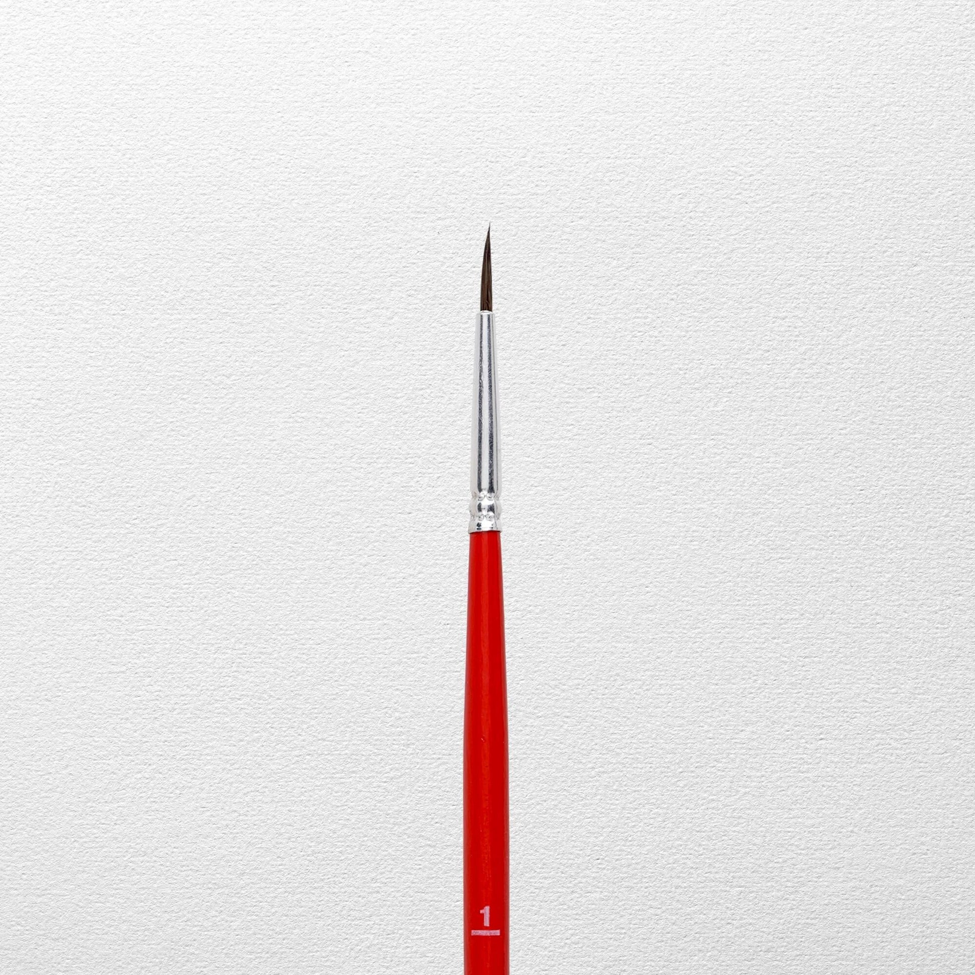 Talens Aquarellpinsel-Set – Grösse 1, Ø 1,2 mm, Rot, 12er-Set
