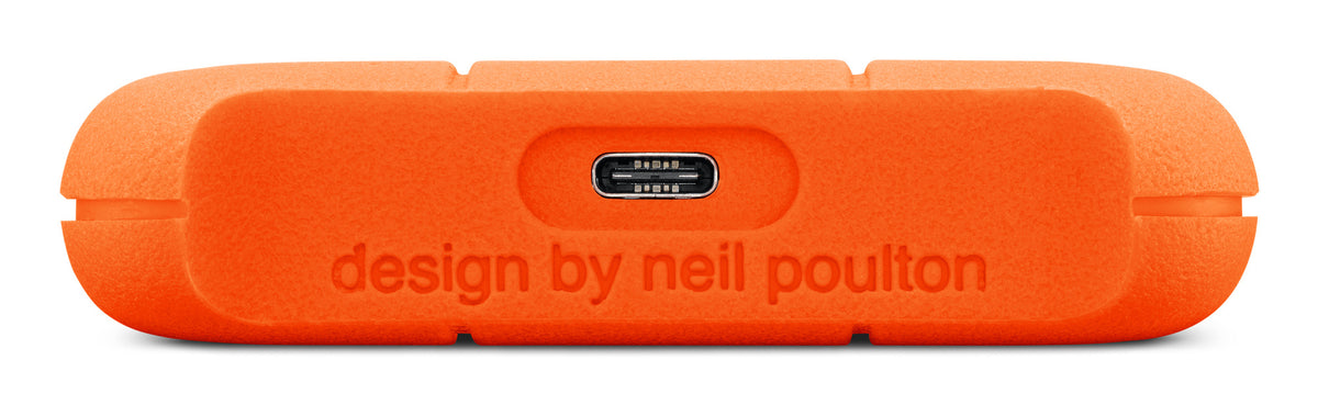 LaCie Rugged Mini 5 TB – USB 3.2 Gen 1, 5 Gbit/s, Orange, druck-/regen-/stossfest