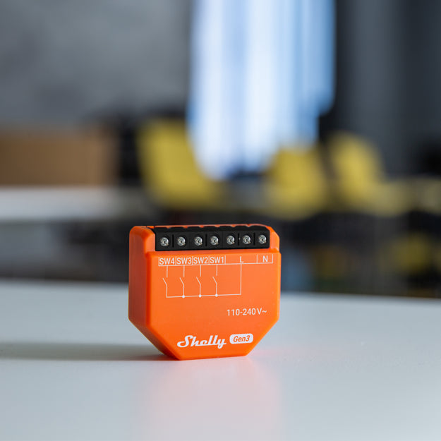Shelly i4 Gen3 – Smart-Taster – WLAN, 4 Eingänge