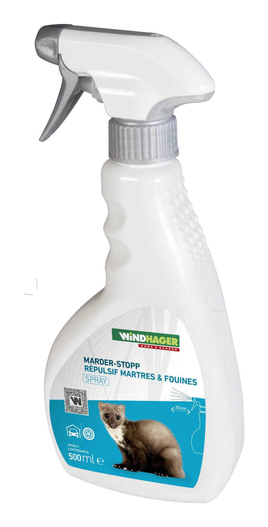 Windhager Marderabwehr Spray – 500 ml – für Marder