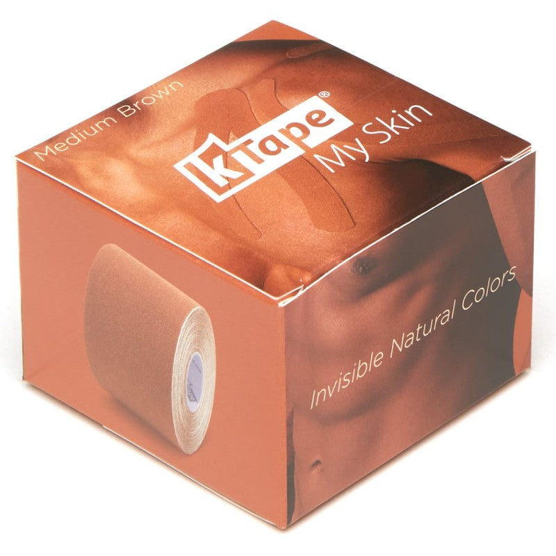 K-Tape Binde My Skin – 50 mm × 5 m, braun, wasserabweisend, atmungsaktiv
