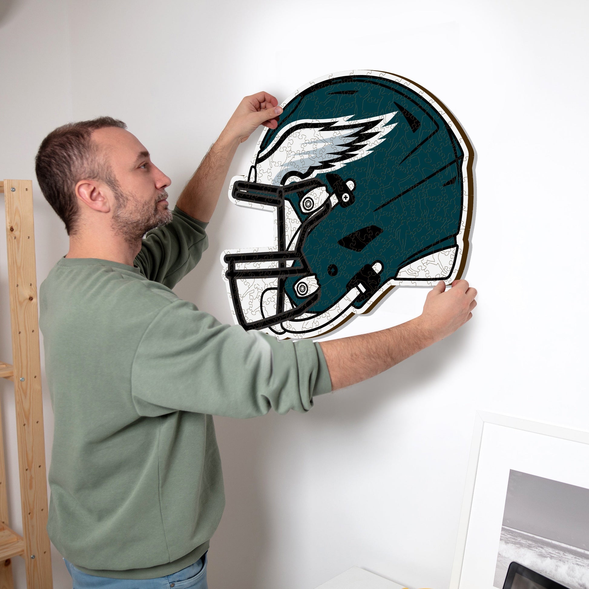 Iconic Puzzles NFL Philadelphia Eagles Helm Grösse S – Logikspiel, ab 10 J., 180 min