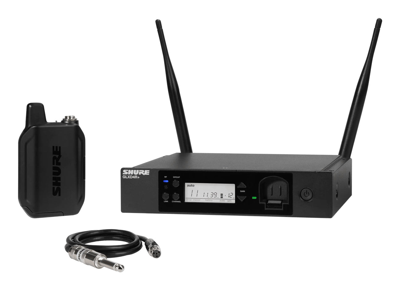 Shure GLXD14R+E-Z4 Lavaliermikrofon – Mini XLR, XLR, 6,35 mm Klinke, Kabellos (2,4–5,8 GHz), 50–20'000 Hz