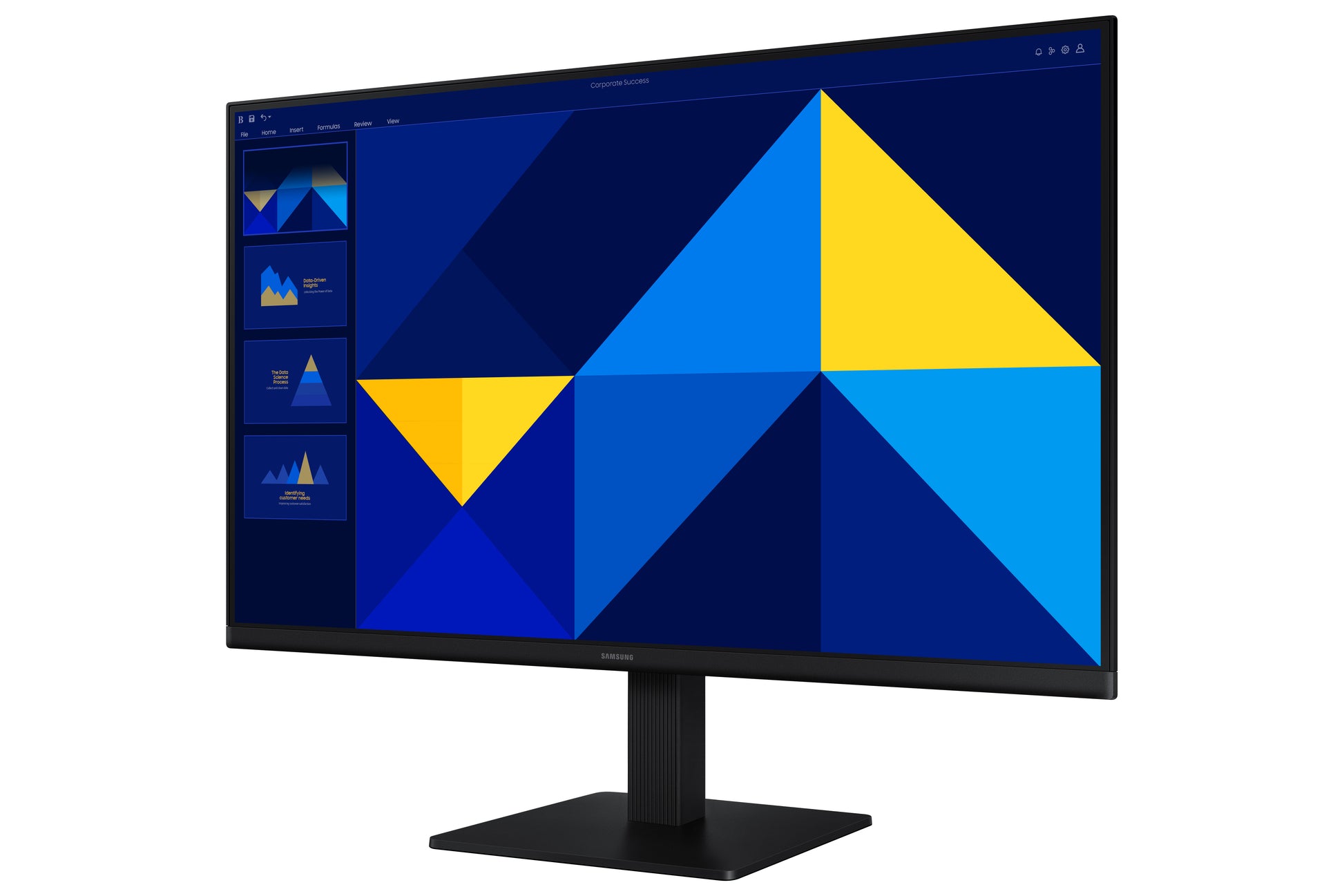 Samsung S30GD – Monitor, 24" 1920 × 1080 (Full HD), IPS, 100 Hz, 250 cd/m², VESA 100 × 100, Schwarz