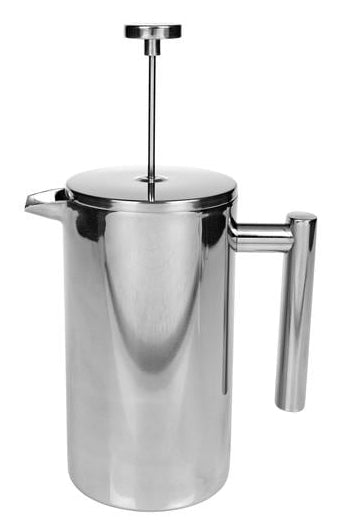 Furber. Furber French Press / Kaffeebereiter – 0,4 l, 3 Tassen, Edelstahl, 14 × 16,5 × 7,5 cm