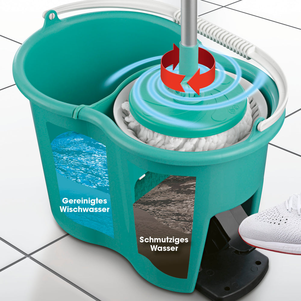 CLEANmaxx Wischmopp – türkis, für Laminat