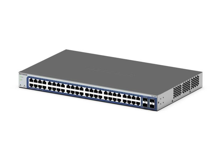 NETGEAR GS748T – Managed L2/L3/L4 Switch – 48× 1G, 2× SFP, 19"