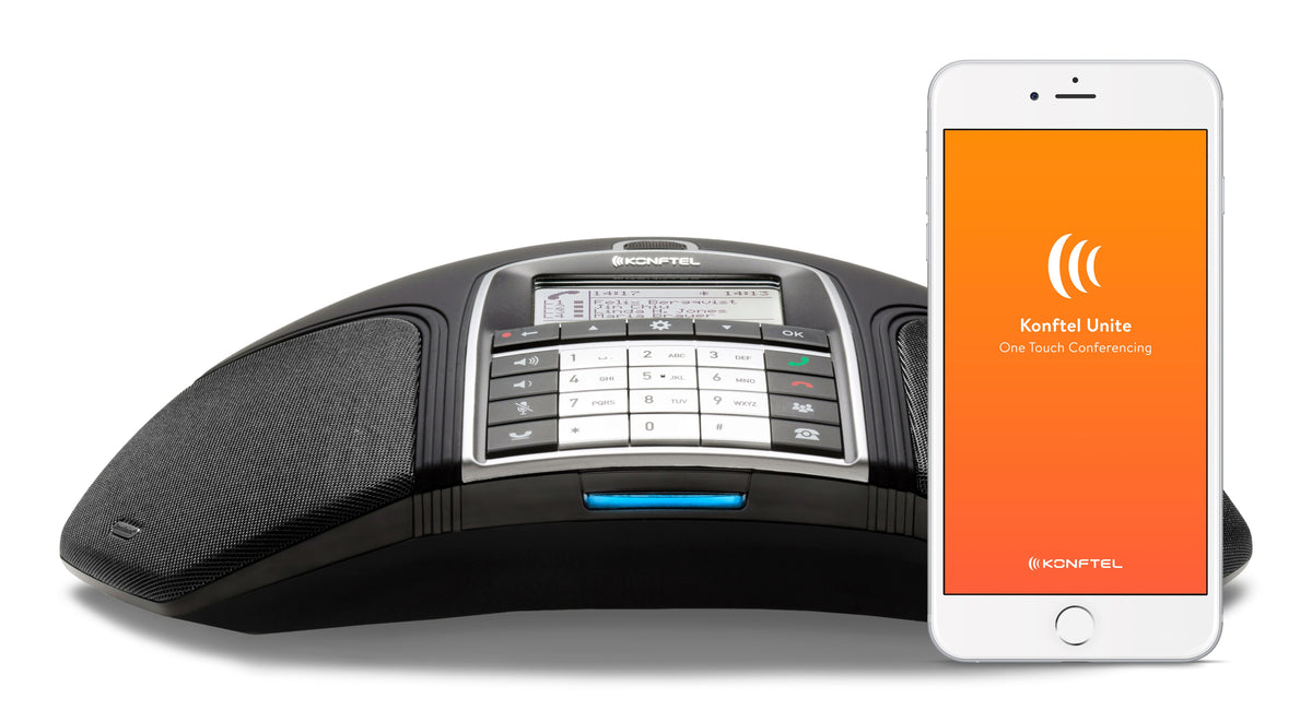 Konftel 300IPx IP-Konferenztelefon – PoE – Mittlerer Raum – Schwarz
