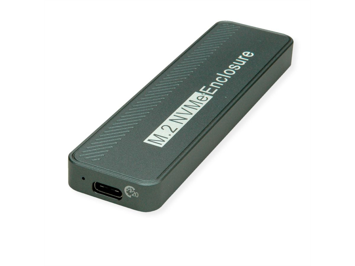 VALUE M.2 SSD-Gehäuse – 1-Bay, NVMe, USB 3.2 Gen 2x2, für M.2 2242/2260/2280