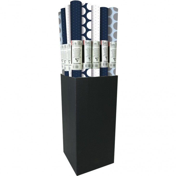 Clairefontaine Geschenkpapier Excellia blau – 70 cm × 5 m – 80 g/m²
